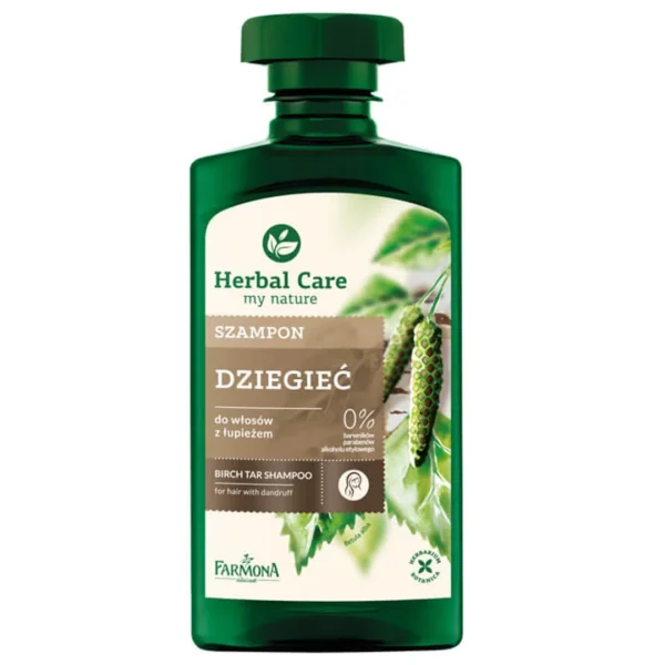 Herbal Care szampon do włosów z łupieżem Dziegieć, 330 ml - obrazek 3