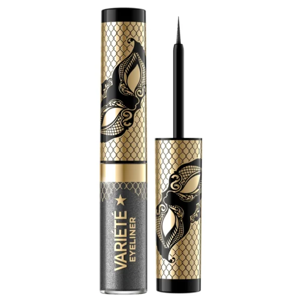 Eveline Cosmetics Variete Kolorowy eyeliner w kałamarzu nr 04 Silver Dust, 4 ml