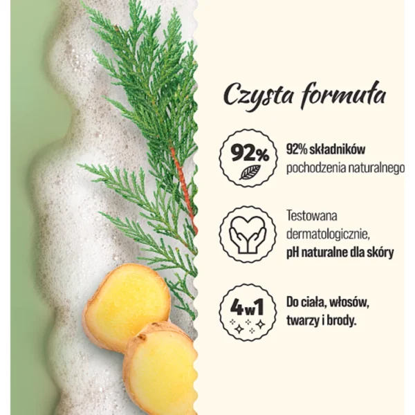 Le Petit Marseillais Żel pod prysznic dla mężczyzn imbir & drzewo cyprysowe, 400 ml - obrazek 4