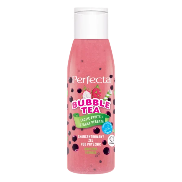 Perfecta Bubble Tea skoncentrowany żel pod prysznic Exotic Fruits + Czarna herbata, 100 ml