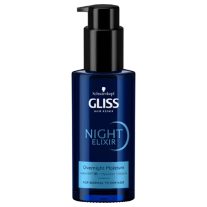 Schwarzkopf Gliss Night Elixir Overnight Moisture eliksir na noc do włosów normalnych i suchych, 100 ml