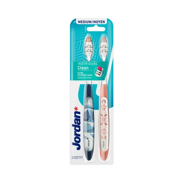 Jordan Individual Clean Medium szczoteczka do zębów średnia, 2 szt. - obrazek 3