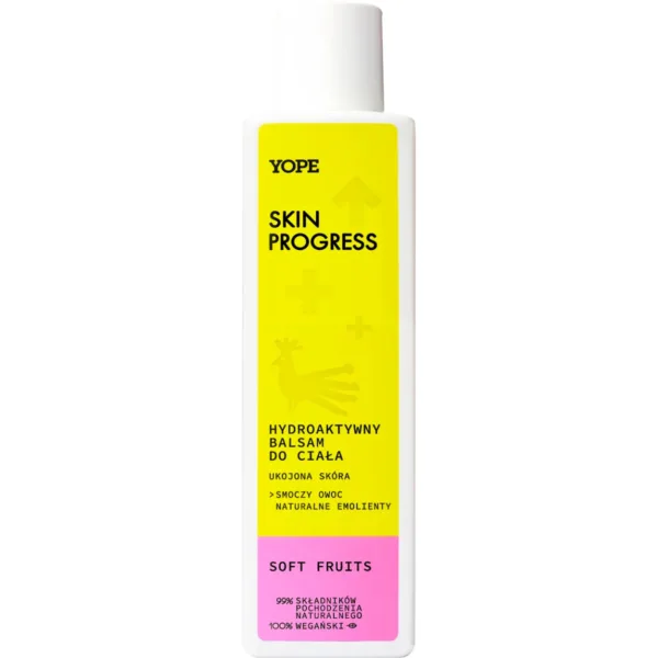 YOPE Skin Progress Ukojona Skóra hydroaktywny balsam do ciała Soft Fruits, 200 ml - obrazek 2