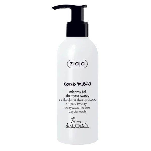 Ziaja Kozie Mleko mleczny żel do mycia twarzy, 200 ml