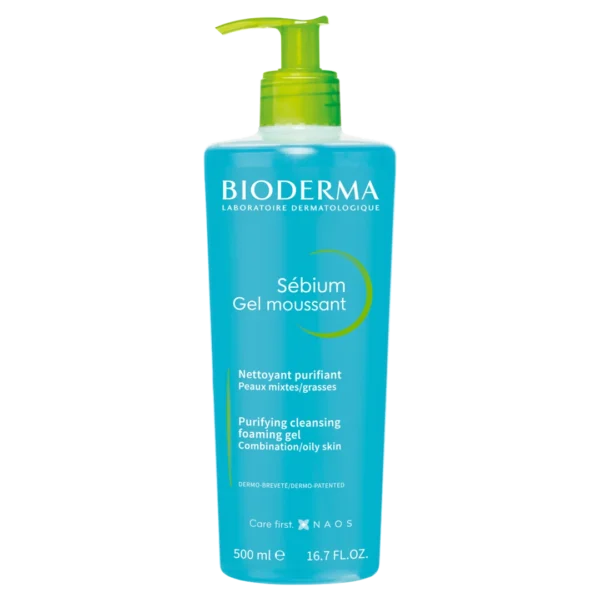 Bioderma Sebium Gel Moussant antybakteryjny żel do mycia twarzy, 500 ml