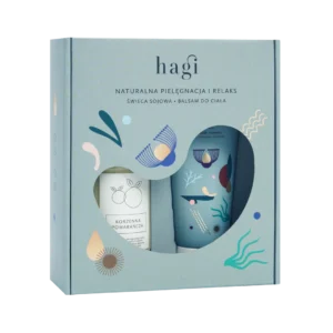 Hagi Ziołowo mi zestaw balsam i świeca sojowa, 200 ml + 215 ml