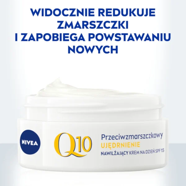 Nivea Q10 Ujędrnienie przeciwzmarszczkowy krem do twarzy na dzień z filtrem SPF 15, 50 ml - obrazek 8