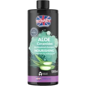 RONNEY Aloe Ceramides nawilżający szampon do włosów suchych i matowych, 1000 ml