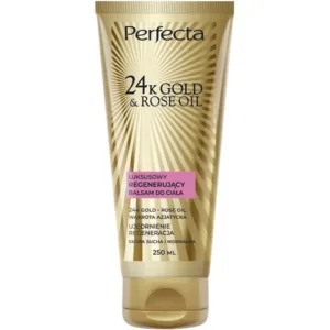 Perfecta 24K Gold & Rose Oil luksusowy regenerujący balsam do ciała, 250 ml
