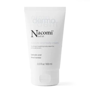 Nacomi Next Level Dermo oczyszczająco-łagodzący krem do ciała z kwasem salicylowym i niacynamidem, 100 ml