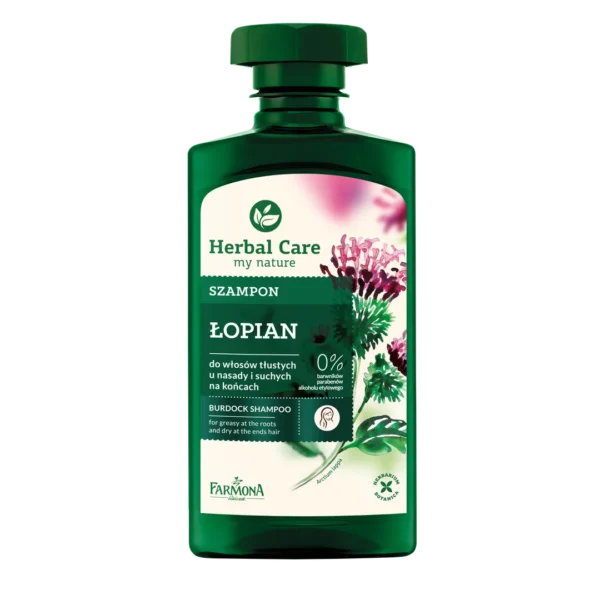 Herbal Care szampon łopianowy do włosów tłustych u nasady i suchych na końcach, 330 ml