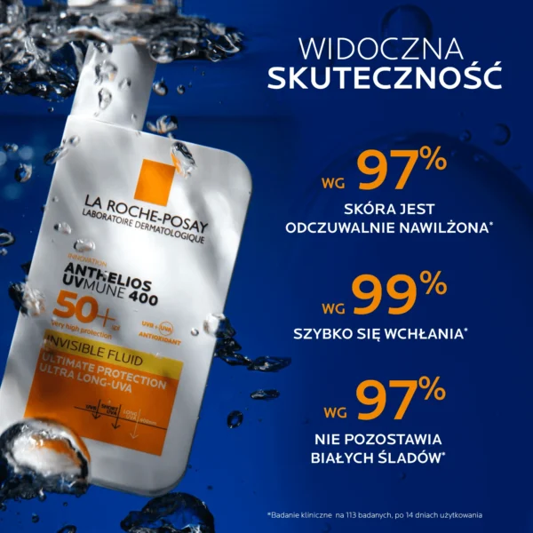 La Roche-Posay Anthelios UVMune 400 niewidoczny fluid SPF 50+, 50 ml - obrazek 3