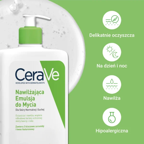 CeraVe nawilżająca emulsja do mycia z ceramidami, 236 ml