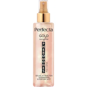Perfecta Mist Pheromones Active Gold Sexyfire mgiełka do ciała z brokatem, 200 ml