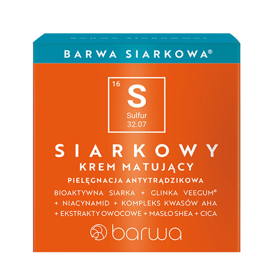Barwa Siarkowa Siarkowy krem matujący, 50 ml