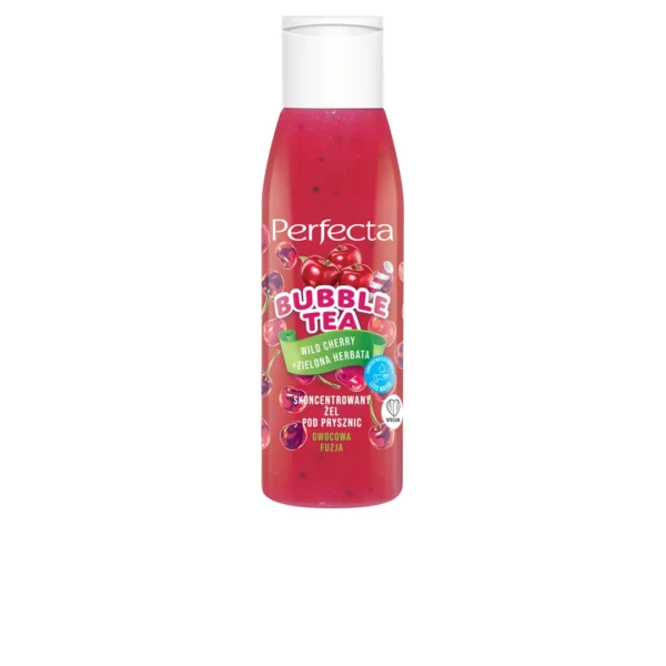 Perfecta Bubble Tea skoncentrowany żel pod prysznic Wild Cherry + Zielona herbata, 100 ml