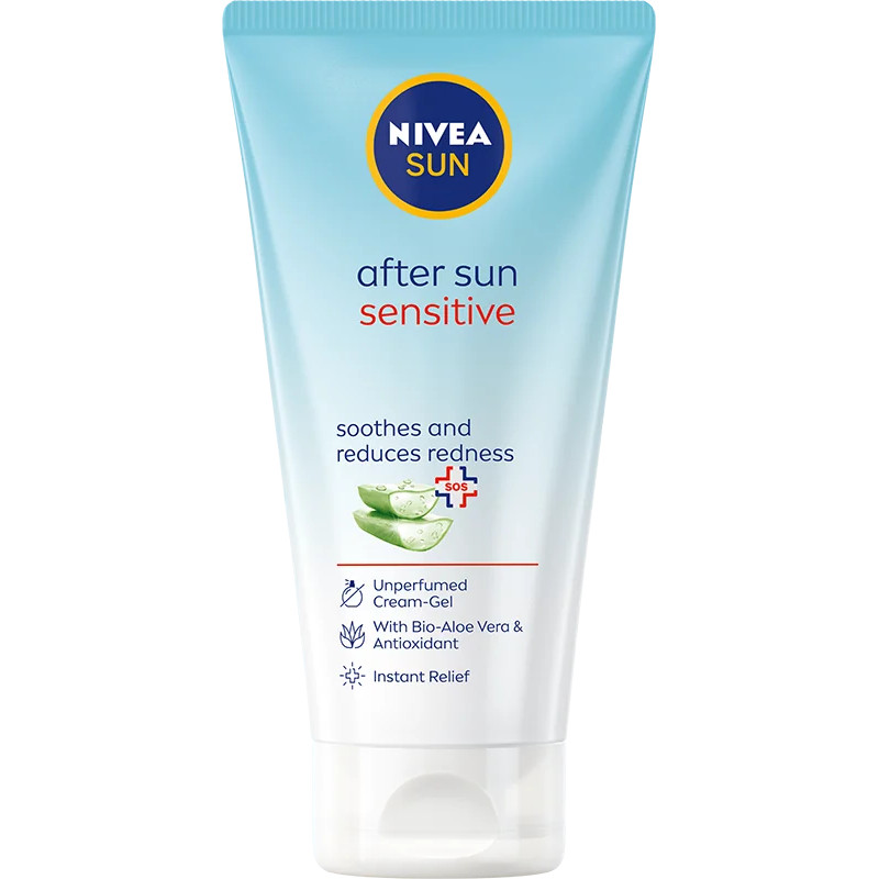 Nivea Sun After Sun Sensitive kojący krem-żel po opalaniu, 175 ml