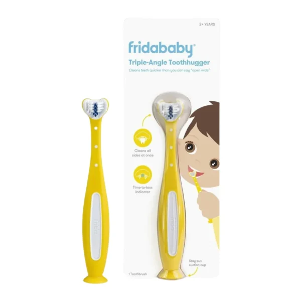 FridaBaby Tooth Hugger 3D szczoteczka do zębów żółta, 1 szt. - obrazek 3