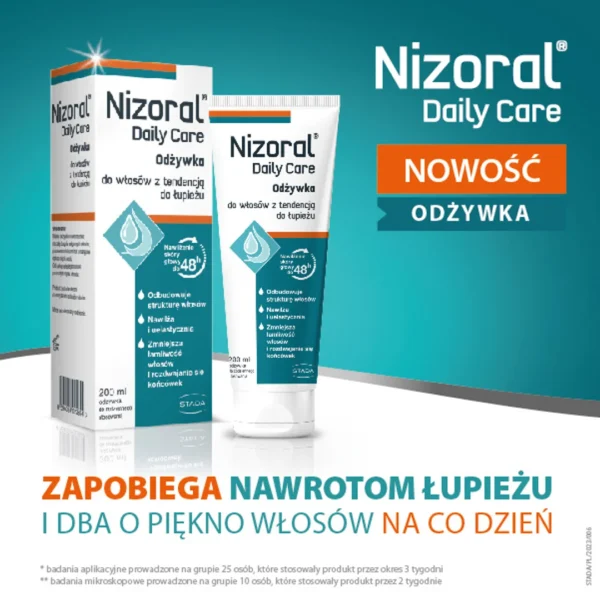 Nizoral Care odżywka do włosów z tendencją do łupieżu, 200 ml - obrazek 3