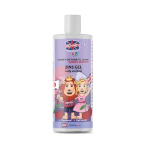 RONNEY Kids On Tour To Japan żel do mycia włosów i ciała 2 w 1 Japońska Wiśnia, 300 ml