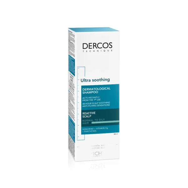 Vichy Dercos szampon ultrakojący do włosów tłustych, 200 ml - obrazek 3