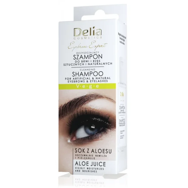 Delia Eyebrow Expert nawilżający szampon do brwi i rzęs, 50 ml