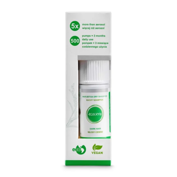 Ecocera Hair Oily Hair Shampoo suchy szampon do włosów ciemnych, 15 g