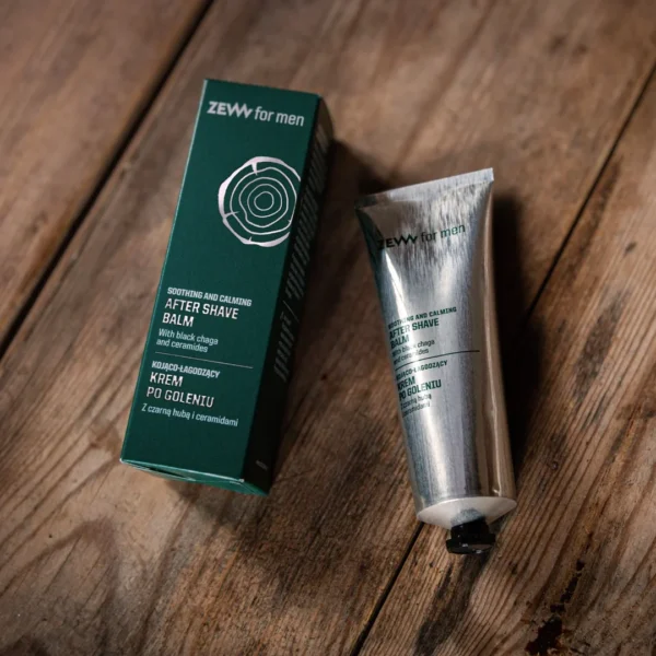 ZEW for men kojąco-łagodzący krem po goleniu z czarną hubą i ceramidami, 80 ml - obrazek 6
