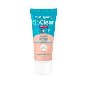 Miss Sporty So Clear podkład kryjący do twarzy, nr 002 Medium, 30 ml