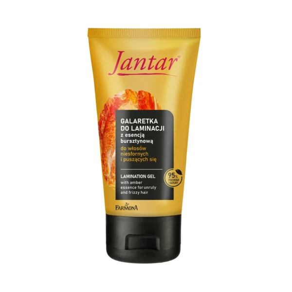 Jantar galaretka do laminacji z esencją bursztynową do włosów niesfonych i puszących się, 150 g