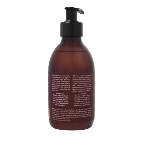 Hagi Whisky Barber szampon do brody i wąsów, 300 ml - obrazek 3