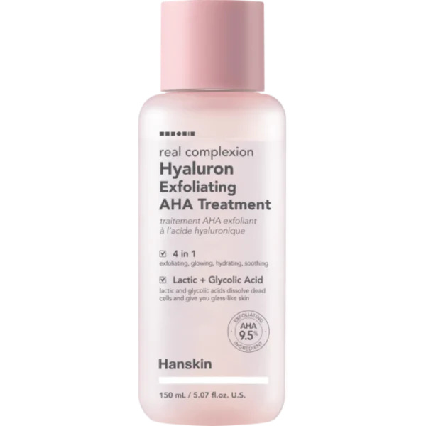 Hanskin Real Complexion hialuronowa kuracja złuszczająca z kwasami AHA, 150 ml