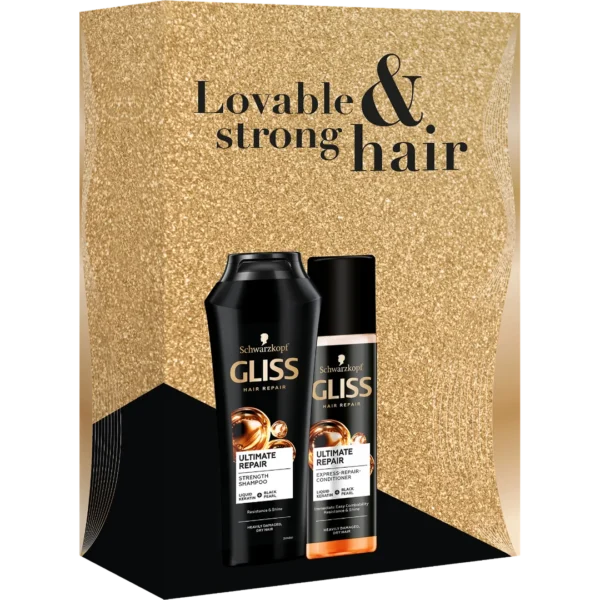 Schwarzkopf Gliss Ultimate Repair zestaw kosmetyków do włosów, 250 ml + 200 ml