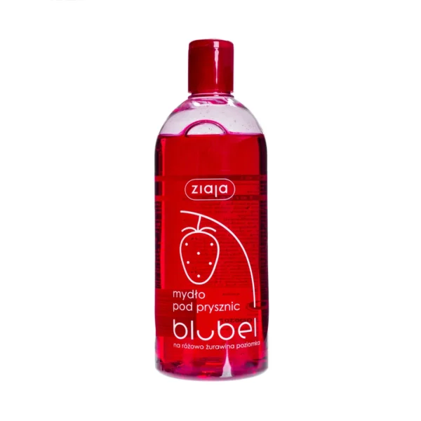 Ziaja Blubel mydło pod prysznic żurawina-poziomka, 500 ml - obrazek 2