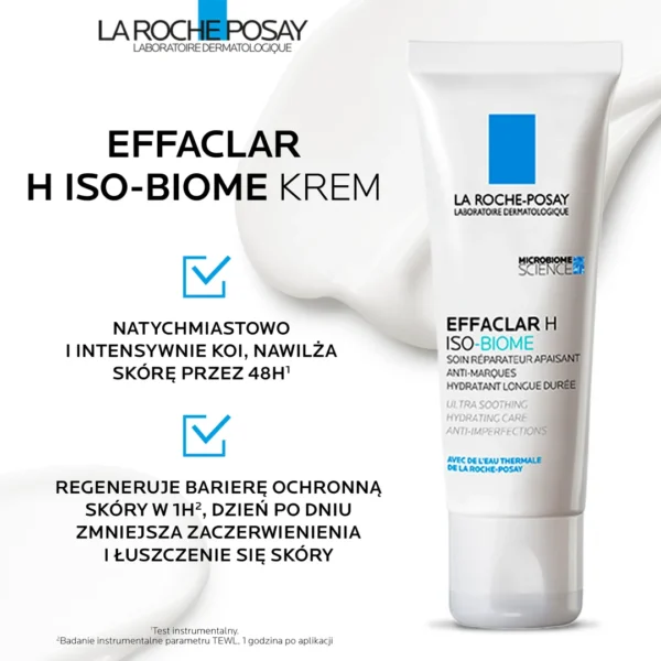 La Roche-Posay Effaclar H Iso-biome krem nawilżający, 40 ml