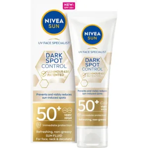 Nivea Sun UV Face Specialist Dark Spot Control Luminous 630 odświeżający fluid przeciwsłoneczny do twarzy przeciw przebarwieniom SPF 50+, 40 ml