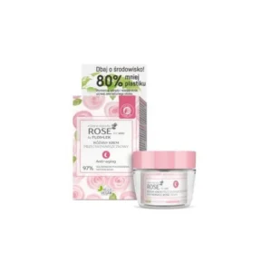 Floslek Rose For Skin Różane ogrody krem przeciwzmarszczkowy na noc, 50 ml