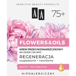 AA FLOWERS & OILS 75+ Krem przeciwzmarszczkowy na dzień i noc, 50 ml