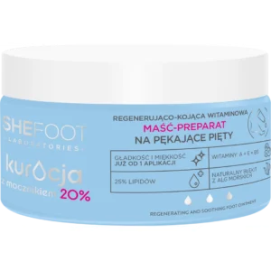 SheeFoot Kuracja z mocznikiem regenerująco-kojąca witaminowa maść-preparat na pękające pięty - mocznik 20%, 80 g