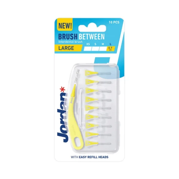 Jordan Clinic Brush Between szczoteczka do przestrzeni międzyzębowych 0,7 mm L, 10 szt.