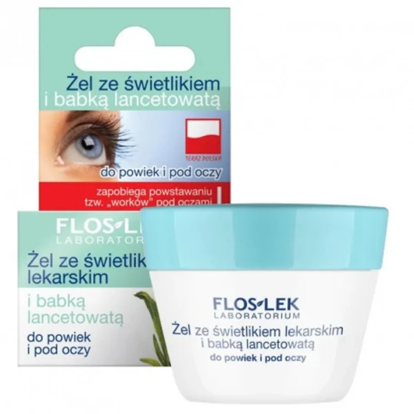 Floslek żel ze świetlikiem i babką lancetowatą do powiek i pod oczy, 10 g