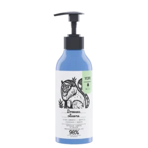 YOPE Wood szampon do włosów przetłuszczających się Drzewo Oliwne, Biała Herbata, Bazylia, 300 ml