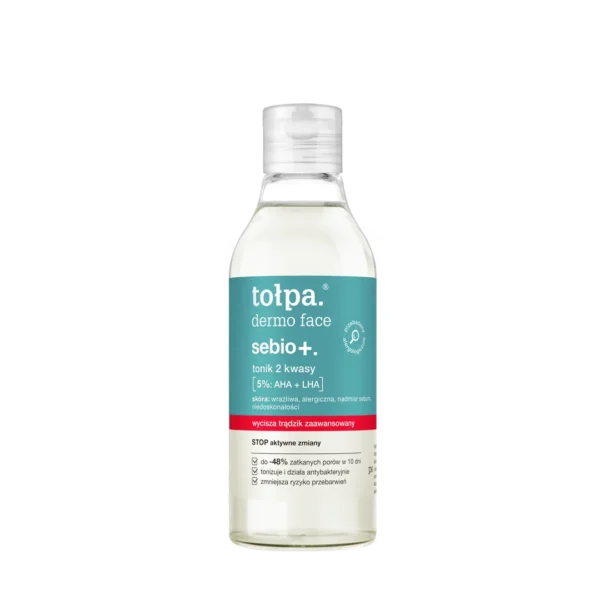 Tołpa Dermo Face Sebio+ tonik 2 kwasy, 200 ml