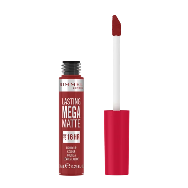 Rimmel Lasting Mega Matte płynna pomadka do ust nr 500 Fire Starter, 7,4 ml - obrazek 2