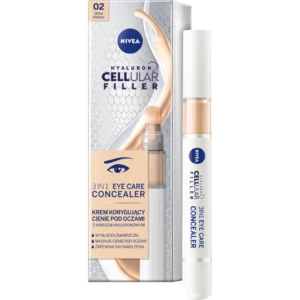 Nivea Hyaluron Cellular Filler 3 w 1 krem korygujący cienie pod oczami naturalny, 4 ml
