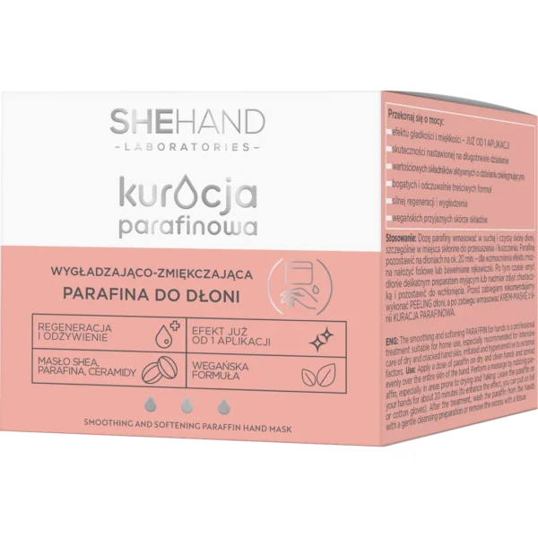 SheHand Kuracja parafinowa wygładzająco-zmiękczająca parafina do dłoni, 80 g