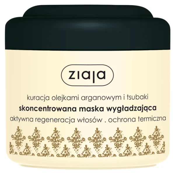 Ziaja Kuracja Olejkami Arganowym i Tsubaki maska skoncentrowana wygładzająca do włosów, 200 ml