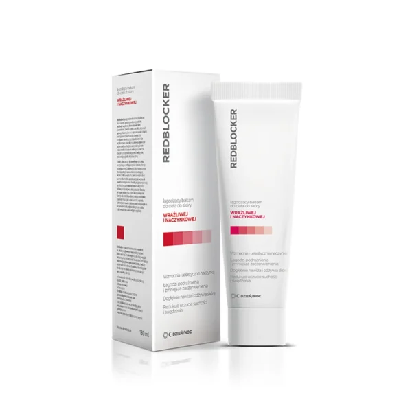 Redblocker łagodzący balsam do ciała do skóry naczynkowej, 180 ml