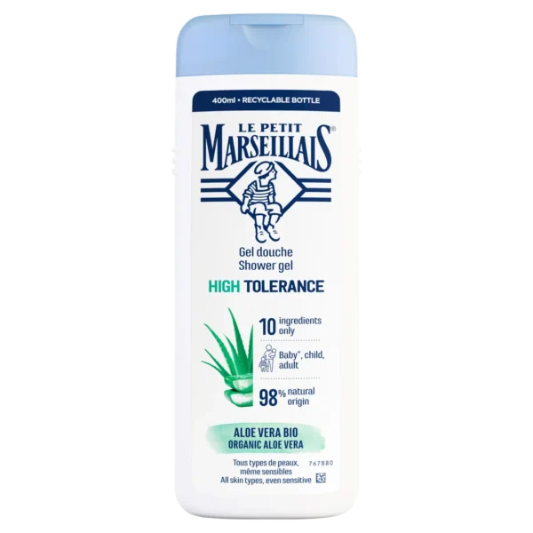 Le Petit Marseillais nawilżający żel pod prysznic o wysokiej tolerancji Bio aloes, 400 ml