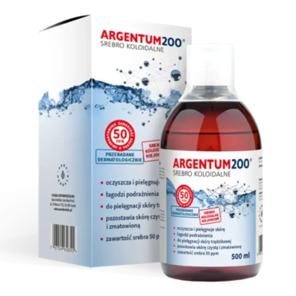 Aura Herbals Argentum srebro koloidalne, tonik 50 ppm, 500 ml